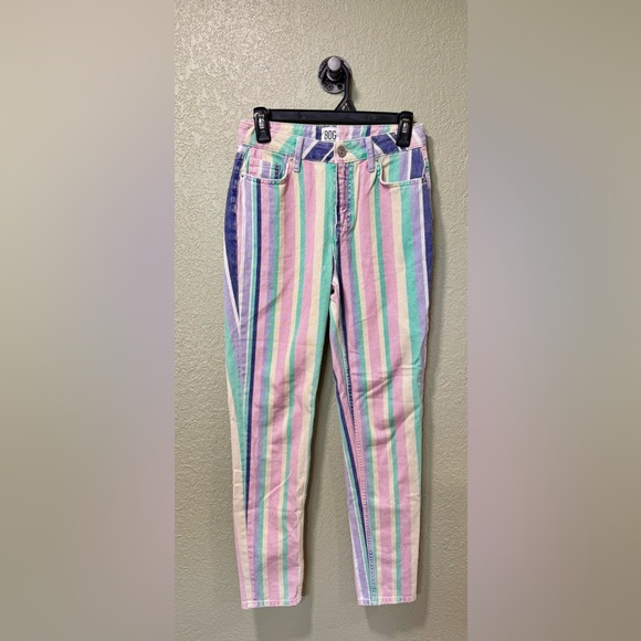 BDG Denim - BDG Pastel Vertical Stripe Jeans Size 25